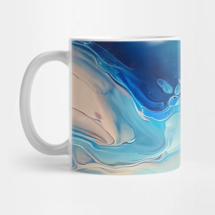 Mesmerizing acrylic abstract painting with pinks and blues Mug